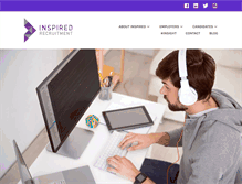 Tablet Screenshot of inspiredrecruitment.com